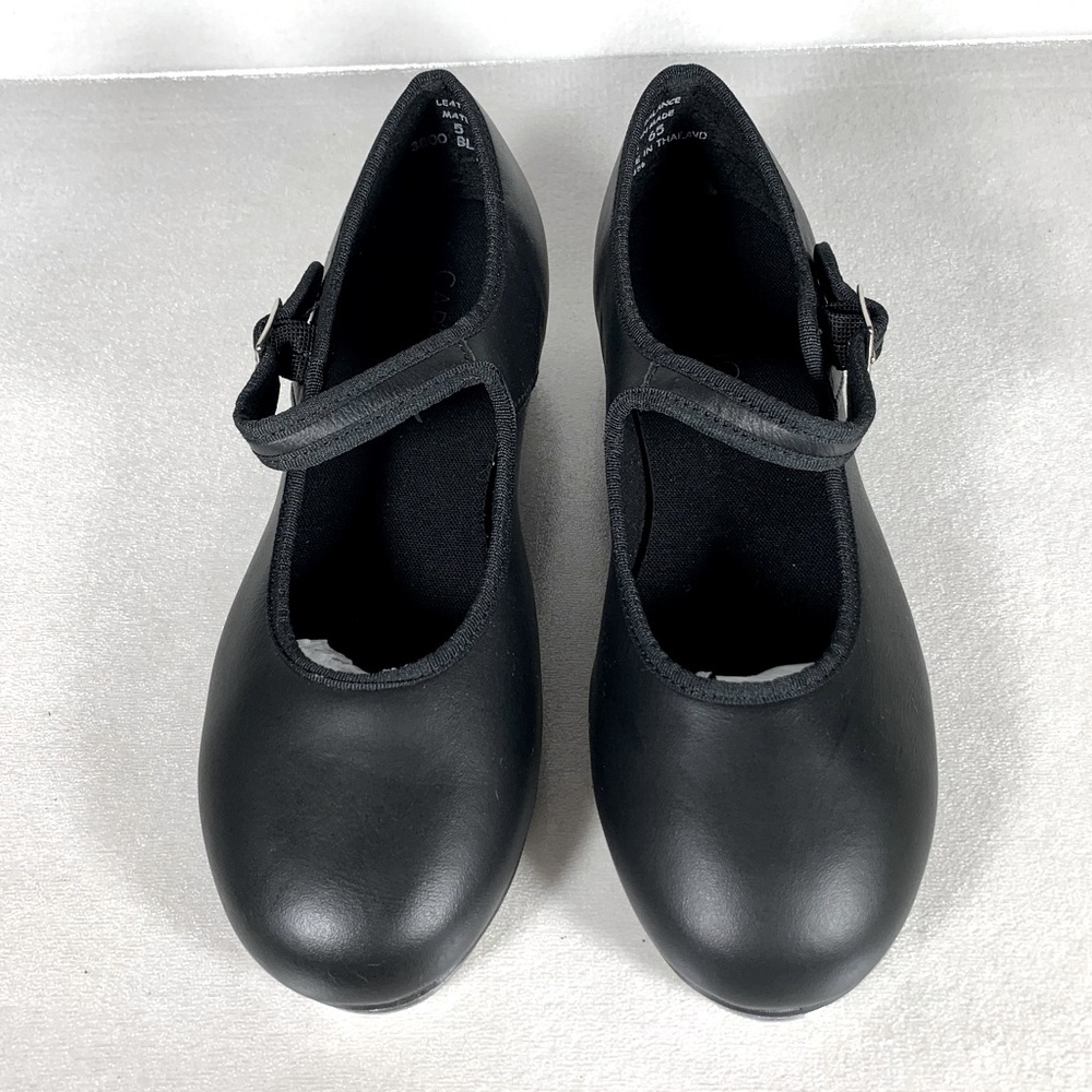 Capezio Women’s Mary Jane Leather Tap Shoe 3800 in Black Size 5M - Picture 2 of 11